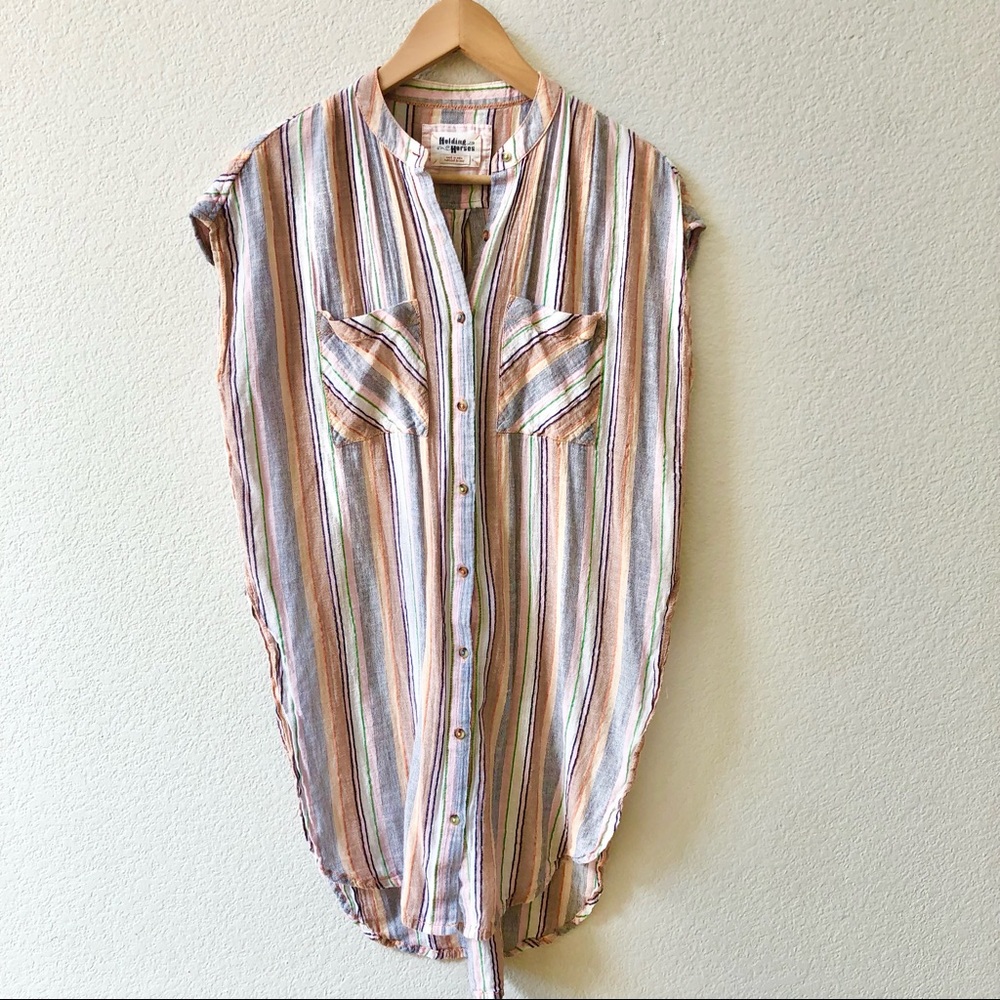 Anthropologie Holding Horses 100% Cotton Merida Tunic Size Small - Picture 3 of 10